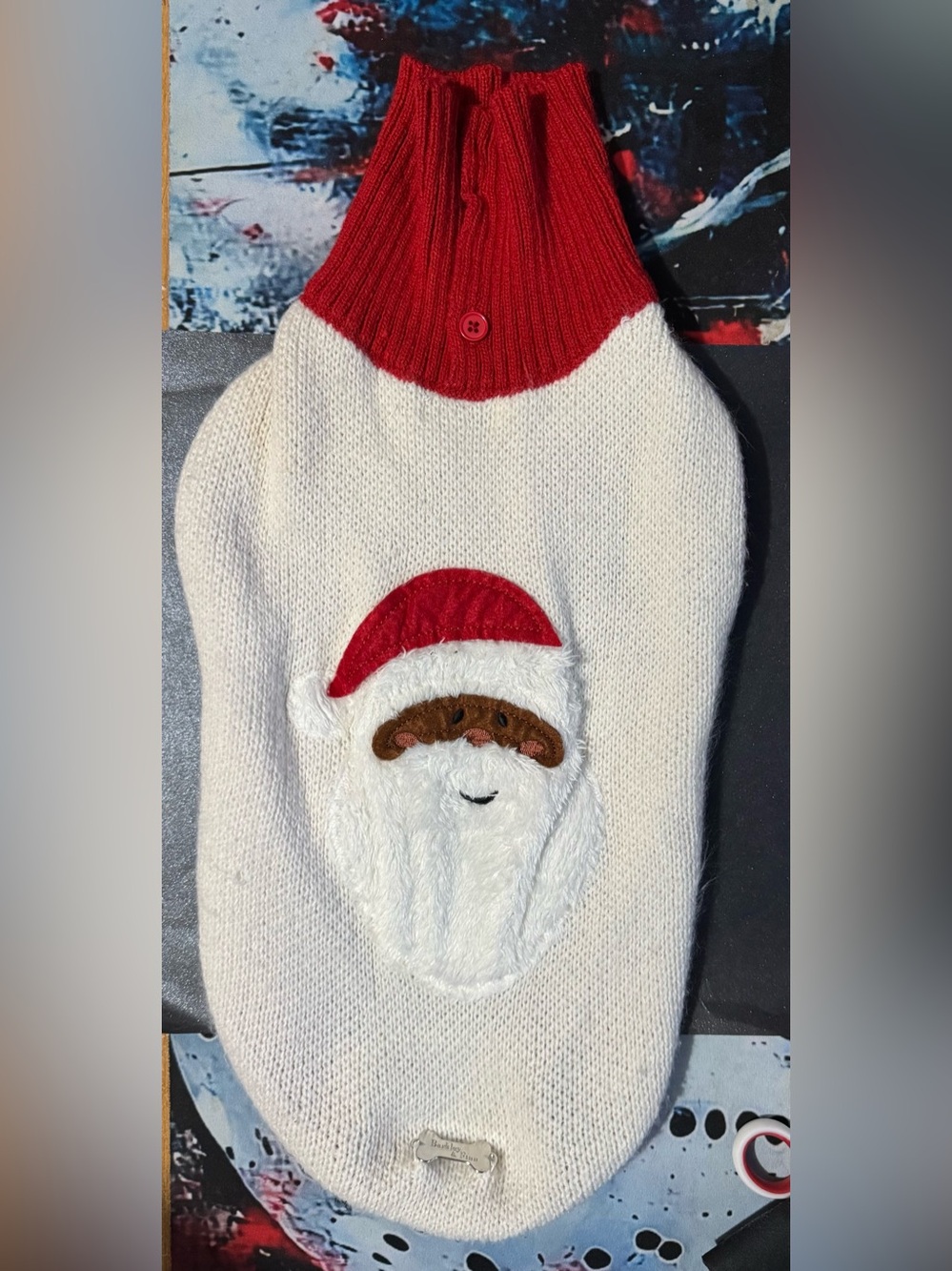 Santa Dog Sweater Size Lg
